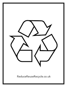 Recycling Logo Colouring Picture